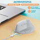 Мышка Анатомическая Беспроводная Вертикальная Эргономичная USB и Type C для ноутбука ПК Белая - изображение 3
