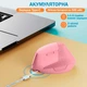 Мишка Анатомічна Бездротова Вертикальна Ергономічна USB і Type C для ноутбука ПК Рожева - зображення 4