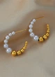 Женские серьги Golden Pearls (1565-01) Золотой - No Brand - изображение 2