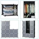 Складна пластикова шафа Storage Cube Cabinet МР 312-62А Чорний - зображення 8