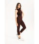 Бесшовная женская футболка в рубчик без рукавов Formeasy - Formeasy - 9007 - S/M - Kahverengi/Brown - изображение 2