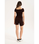 Жіноча безшовна футболка в рубчик з коротким рукавом Formeasy - Formeasy - 9009 - S/M - Kahverengi/Brown - зображення 2