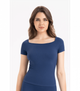 Бесшовная женская футболка в рубчик с коротким рукавом Formeasy - Formeasy - 9009 - S/M - Mavi/Blue - изображение 1