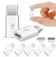 Перехідник адаптер Micro USB - Type-C White - зображення 1