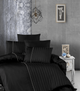 Комплект постельного белья Deluxe Satin Dark Series First Choice - First Choice - DLX-203 MODALİFE BLACK - Евро - Черный - изображение 1
