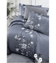 Комплект постільної білизни Satin Cotton First Choice - First Choice - S-481 EVAN INDİGO - Полуторний - Синій - зображення 2