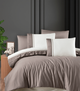 Комплект постельного белья Deluxe Satin First Choice - First Choice - DLX-626 Groovy Mink - Евро - Светло-коричневый - изображение 1