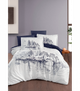 Комплект постільної білизни 3D Digital Satin Duvet Cover Set First Choice - First Choice - 3DS-206 Arigon - Євро - Білий з синім - зображення 1