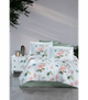 Комплект постельного белья Satin Cotton First Choice - First Choice - S-596 Alice Green - Евро - Светло-зеленый с белым - изображение 1