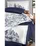 Комплект постільної білизни 3D Digital Satin Duvet Cover Set First Choice - First Choice - 3DS-206 Arigon - Євро - Білий з синім - зображення 2