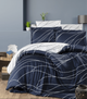 Комплект постельного белья Satin Cotton First Choice - First Choice - S-496 MESİ NAVY BLUE - Евро - Темно-синий с белым - изображение 1