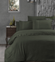 Комплект постельного белья Deluxe Ranforce Dark Series First Choice - First Choice - RDLX-88 GALA DARK GREEN - Евро - Зеленый - изображение 1