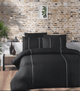 Комплект постільної білизни Deluxe Ranforce Dark Series First Choice - First Choice - RDLX-146 ELEGANT BLACK - Євро - Чорний - зображення 1
