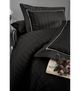 Комплект постельного белья Deluxe Satin Dark Series First Choice - First Choice - DLX-11 NOVEL LİNE BLACK - Евро - Черный - изображение 2