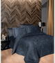 Комплект постельного белья Satin Cotton First Choice - First Choice - S-127 Advina Eclipse - Полуторный - Темно-серый - изображение 1