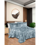 Комплект постельного белья Satin Cotton First Choice - First Choice - S-591 Sofira Indigo - Евро - Светло-серый - изображение 1