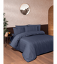 Комплект постельного белья Deluxe Ranforce Dark Series First Choice - First Choice - RDLX-201 Glosland Aura - Евро - Темно-синий - изображение 1