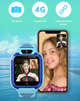Детские умные смарт часы c GPS Smart baby watch Q20 с камерой прослушкой сим картой Голубой - изображение 4