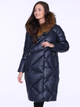 Пуховик зимовий довгий жіночий PERSO BLH220039FR XL Темно-синій (5905080200096) - зображення 1