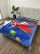 Велюровий плед з 3D малюнком, Санта на літаку, 200x230 см. - зображення 3