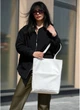 Сумка Shopper Tote з водовідштовхувальної екошкіри біла - зображення 4
