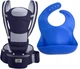 Хипсит, Эрго-рюкзак, кенгуру, переноска Baby Carrier 6в1Темно-синий слюнявчик силиконовый (n-9944) - изображение 1