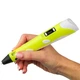 3D ручка c LCD дисплеем 3DPen Hot Draw 3 Yellow Комплект эко пластика для рисования 209 метров - изображение 1