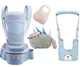 Хипсит эрго-рюкзак кенгуру переноска Baby Carrier 6 в 1 и игрушка Пушин кот радуга (vol-1905) - изображение 1