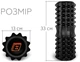 Массажный ролик-валик для МФР и йоги EasyFit Solid Roller 33х13 см роллер-массажер для спины, ног, рук и шеи EF-2052-BK Черный (56003490) - изображение 2