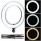Кольцевой LED осветитель ZOMEI (18") со стойкой и димером - для портретной, бьюти и селфи съемки - изображение 4