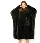Плед толстовка із капюшоном і рукавами Huggle Hoodie плед - худі (чорний) One size (467-1097) - зображення 1