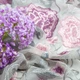 Тканина сітка Глорія 130 см 155 гр/м2 для вечірньої сукні, мереживна, декоративна сіра м.п. - зображення 4