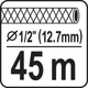 Котушка для намотування шланга 5/8"/30 м; 1/2"/45 м FLO (89330) - зображення 3