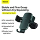 Автотримач для телефону Baseus Metal Age Ⅱ Gravity Car Mount（Air Outlet Version）Green (SUJS000006) - зображення 11