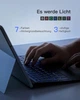 Чехол-клавиатура Inateck для Surface Pro 9/8/X Серый (UKR) Б/В - изображение 3
