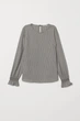 Блуза H&M 38 чорно білий 6752038 - зображення 1