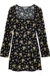 Сукня Zara XS чорний квіти 8431344330 - зображення 1