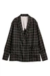 Пиджак H&M 36 черный клетка 807609931 - изображение 1
