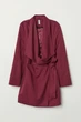 Полупальто H&M 34 бордовый 23125803018 - изображение 1