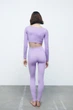 Леггинсы Zara M L сиреневый 7901844629 - изображение 2