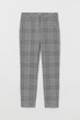 Брюки H&M 36 бело черный клетка 2307896064 - изображение 1