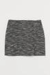 Юбка H&M S черно белый меланж 1508964957 - изображение 1