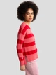 Sweter damski w paski Big Star Heartelia 601 XL Czerwony (5900714834524) - obraz 4