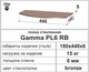 Полочка стекло настенная радиусная Commus PL6 RB (180х440х6мм) - изображение 3