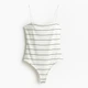 Боди-майка женская H&M 271228205 XS Белая (2727000044527) - изображение 4