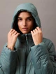 Куртка зимняя длинная женская Calvin Klein (887260563691) M зеленая - изображение 5