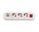 Сетевой фильтр удлинитель переноска RLFR на 3 розетки гнезда 5 метров на 10А с USB Белый - изображение 2