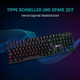 Ігрова клавіатура Klim Dash / Механічна / Red Low Profile Switches / RGB підсвічування / UKR / Black Б/В - зображення 2