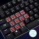 Ігрова клавіатура Klim Dash / Механічна / Red Low Profile Switches / RGB підсвічування / UKR / Black Б/В - зображення 4