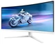 Монітор 34" Philips 34m2c5501a/00 White - зображення 4